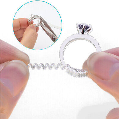 1 pieza Ajustador de tamaño de anillo Protector de plástico Apriete Reductor Reductor Tamaño Herramienta de resorte Cuerda de resorte