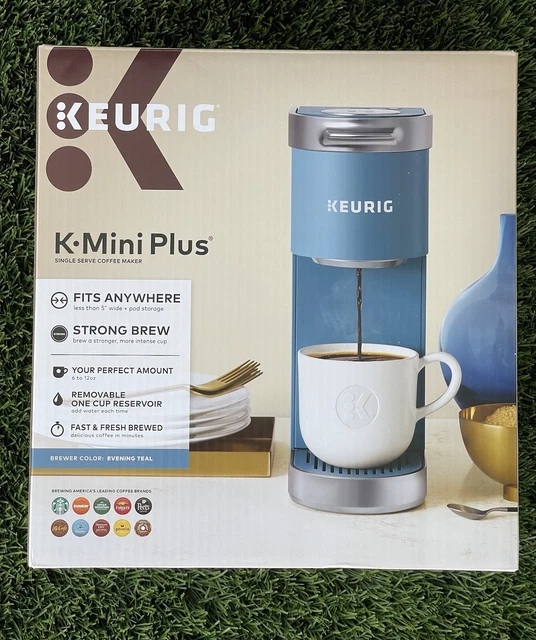 KEURIG KMINI Plus Single Serve KCup Pod Coffee Maker Evening Teal