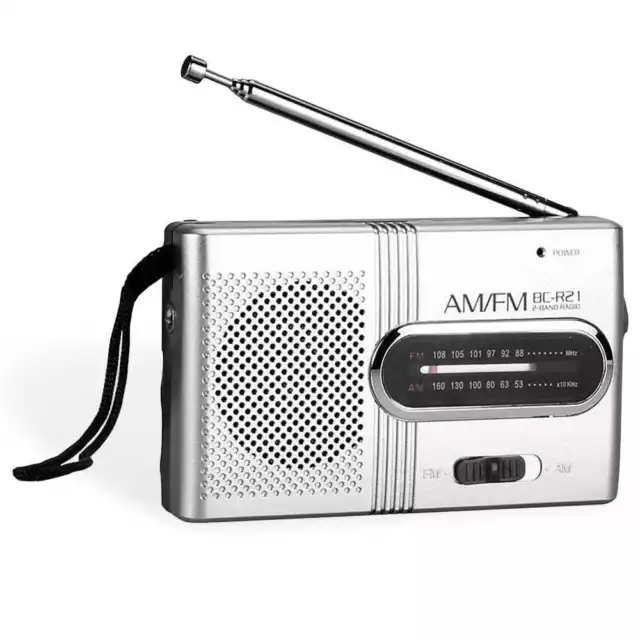 Radiolina Portatile Frequenza AM/FM Tascabile Altoparlante con Mini Jack BC-R21