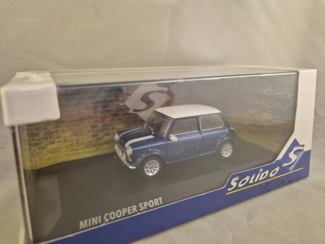 Voiture Miniature Solido Mini Cooper S 1994 Bleu Métallique Solido 1/43 – La Légende Anglaise à Petit Prix