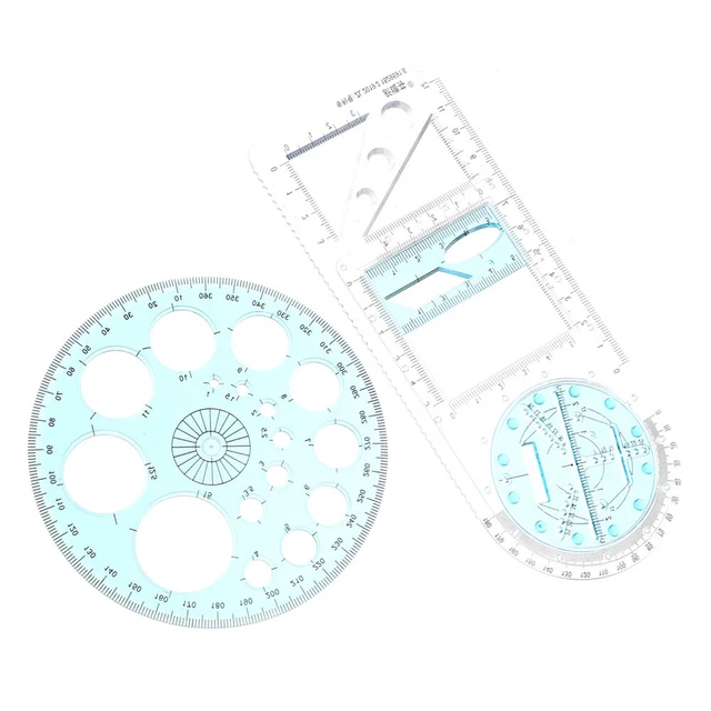 2 piezas dibujo medición gobernante matemáticas gobernante