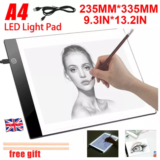 A4 LED Drawing Copy Board Light Box Tracing & Ultra-thin Pad Diamond Painting