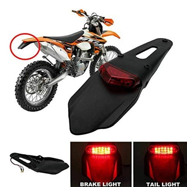 Dirt Bike Motorcycle  LED Rear Fender Brake Tail Light For Enduro Off-Road Bike