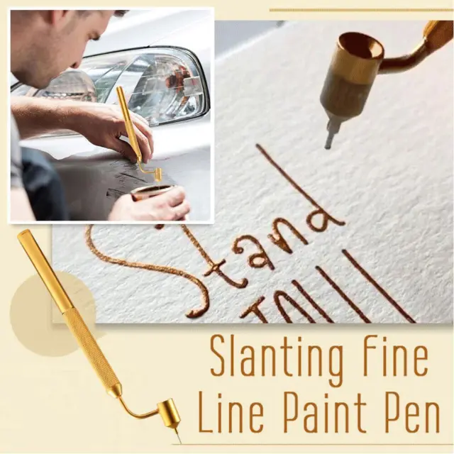 Durable Fine-Line Paint Fluid Writer Pen w/ Knurled For Precise Handle Ups Q6H6