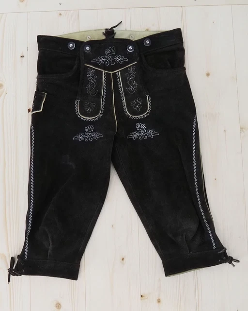 Pantaloni in pelle taglia 152 ginocchio tradizionali pantaloni da caccia camoscio C275