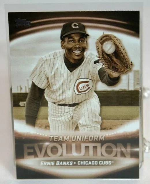 2019 Topps Uniform Evolution Ernie Banks/Kris Bryant Chicago Cubs #ED-10