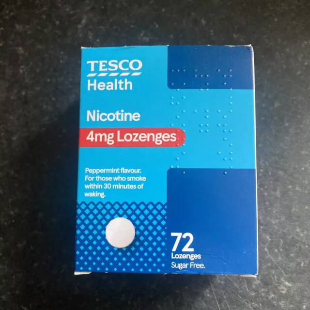 Pastillas Tesco Nicotine 4 mg. Caducidad larga