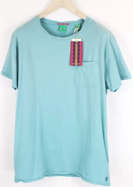 Scotch & Soda Ams Couture 2XL Uomo T-Shirt Blu Maniche Corte Cotone Pullover _