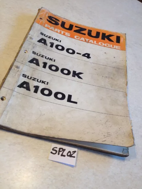 Suzuki Parts List Catalogue A100-4 A100K A100L A 100 4 K L Ed. 1973