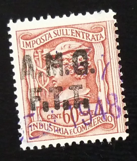 Italy Trieste AMG FTT Revenue Stamp - 60 Cent. US 1