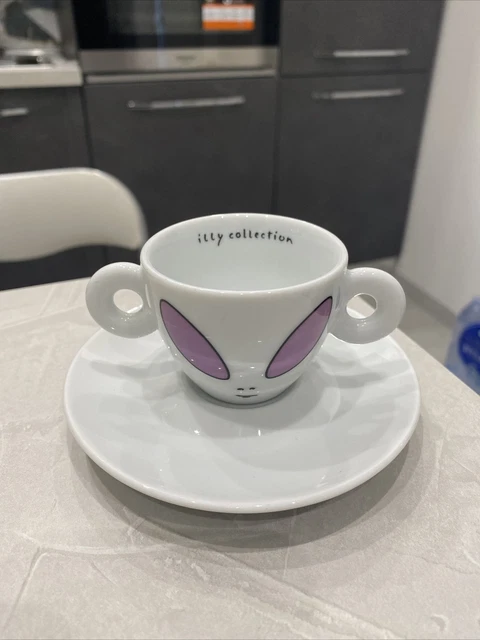 Illy collection Alien Cup Tazzina Caffè David Byrne 2001 Rosa - Rosenthal Nuova