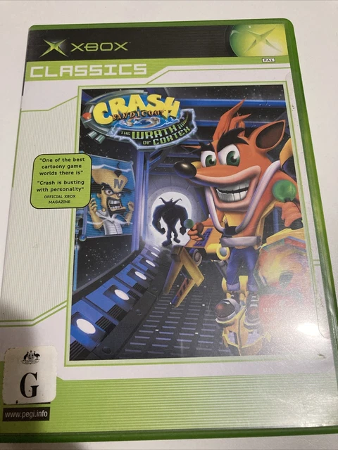 CRASH BANDICOOT THE Wrath of Cortex Xbox Original PAL Manual Like