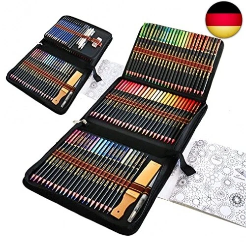 WGOT Professionelle Aquarell Buntstifte Set, 96 Stück Aquarellstifte Skizzieren