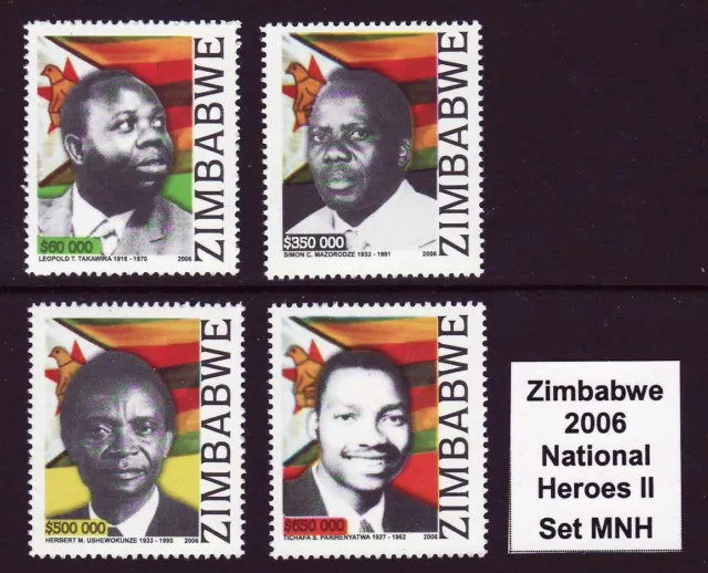 Zimbabwe 2006 Heroes, set MNH | Simbabwe