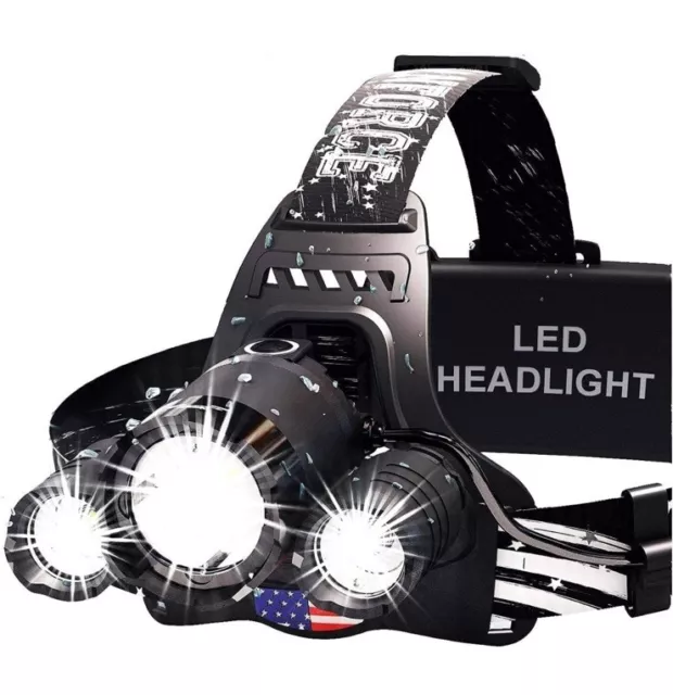 DanForce Headlamp USB Rechargeable LED Head Lamp CREE 1080 Lumens & More