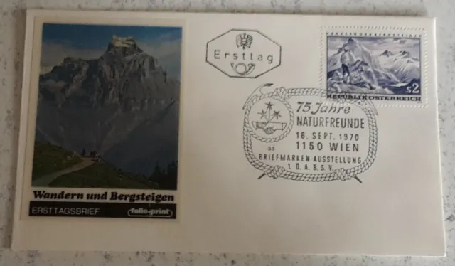 FDC Ersttag Ersttagsbrief 1970 Wandern und Bergsteigen siehe Bild