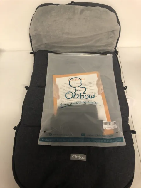 Orzbow Baby Stroller Footmuff-Warm Bunting Bag -Sleeping Bag (Black, Large)