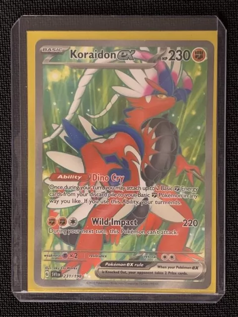 Pokemon - Koraidon ex 231/198 - Scarlet & Violet - Ultra Rare - Holo Full  Art