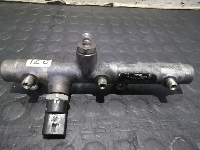 2005 Audi A6 Mk3 C6 2.7 Diesel Bpp Passenger Left Fuel Injection Rail 059130089K