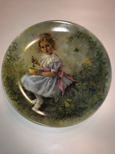 Vintage “Little Miss Muffet” By Reco Display Plate. 1981 Mother Goose Series