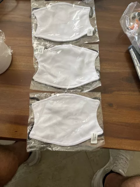 3) Máscaras Grandes Blancas Hechas En China Dc7