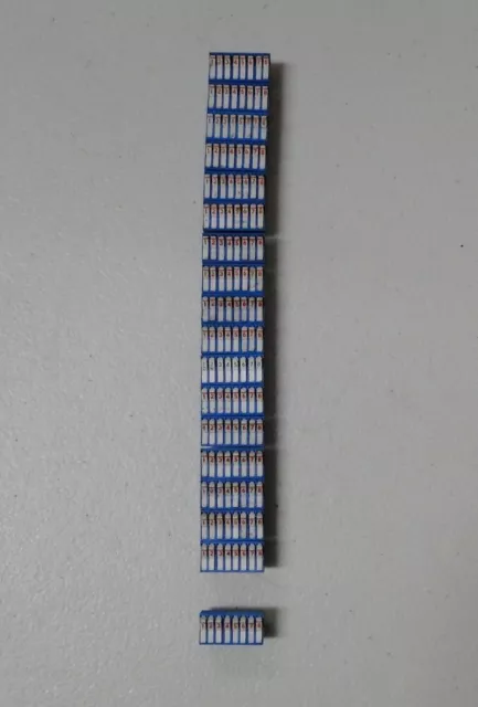 1 Lot of 18 pieces used Blue EECO Toggle 8 position Dip Switches