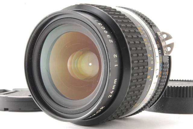 *NEAR MINT* NIKON AI-S NIKKOR 24mm F/2 Wide Angle MF Prime Lens From JAPAN