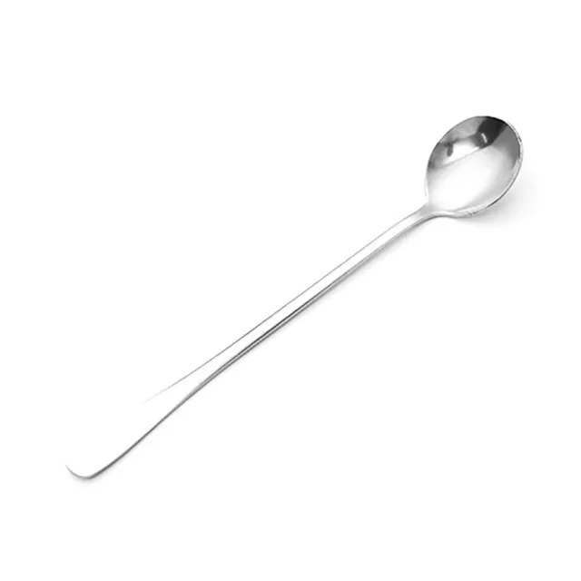 (Round Head)Coffee Spoons Long Handles Stainless Steel Tablespoons Dessert