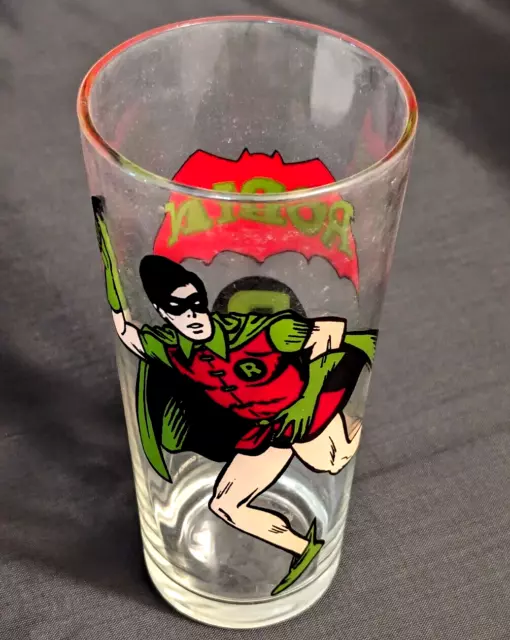 ROBIN 1978 DC Comics Vintage Collectible PEPSI Drinking Glass Series