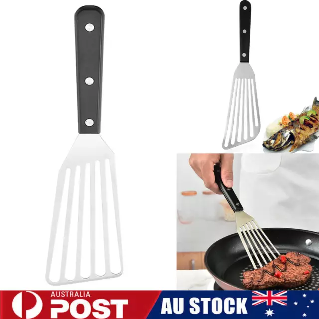 Kitchen Frying Spatula Non-slip Stainless Steel Slotted Turner & Fish  Spatula Leaky Shovel Fish Slice Kitchen accessories