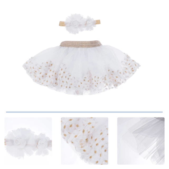 Neugeborenes Tutu-Stirnband Baby Mädchen Tüll Bloomer Rock-Set