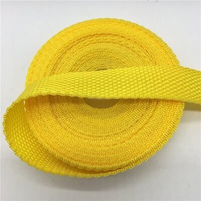 Correas amarillas de telarañas - Mochila de nailon de 20 mm suministros de costura artesanías 5 yardas S