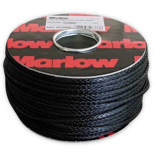 2-6mm Marlow "D12 MAX 99" Single Braid Dyneema SK99 Spectra Rope *PER METRE*