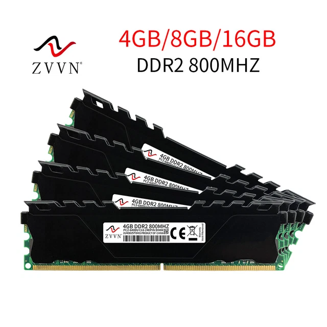 4GB DDR2 Ram De Memória 800Mhz 1.8V PC2 6400 DIMM 240 Pinos Para Placa