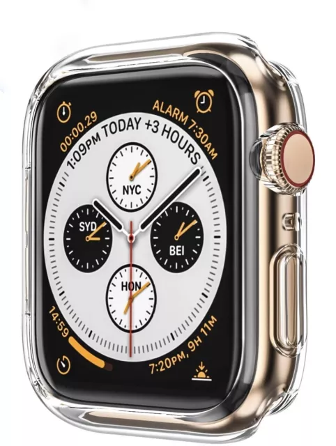 Hülle für Apple Watch Series 8 7 41mm / 45mm Case Slim iWatch Displayschutz Klar