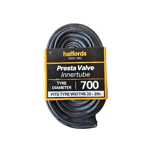 HALFORDS PRESTA VALVE Bike Inner Tube 700C x 18 25C TWO Inner Tubes 6.99 PicClick UK