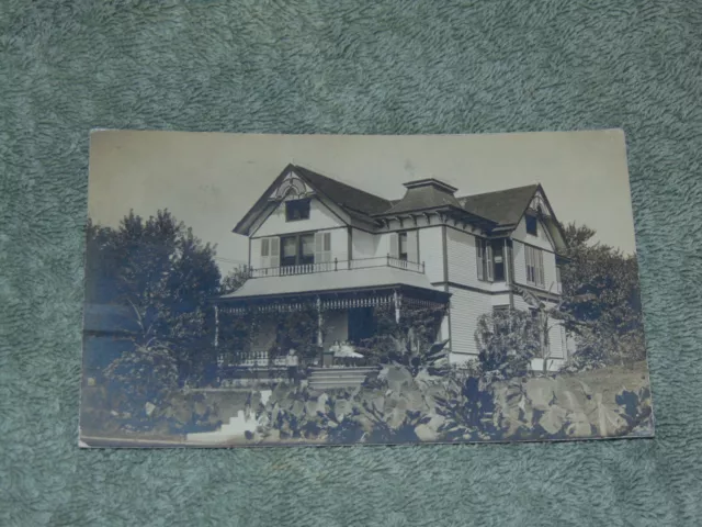 Original 1909 Posted Rppc Postcard Of A Nice Home In Keokuk, Iowa