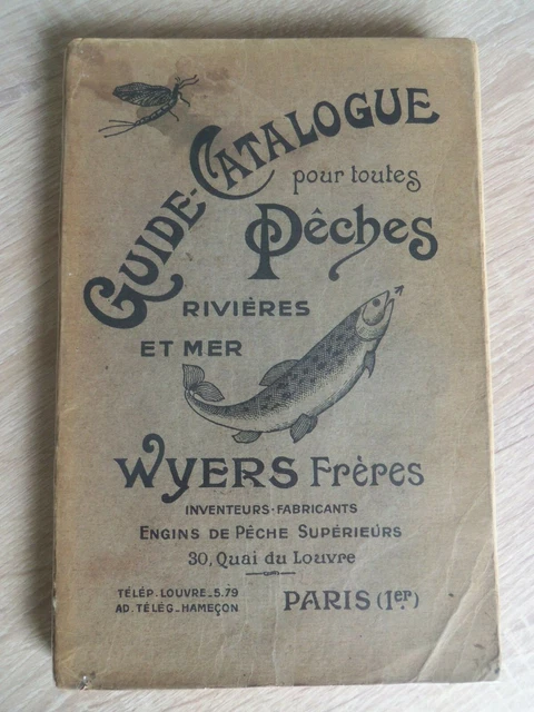 Moulinet de pêche, ancien, catalogue WYERS Frères et BREHIER en