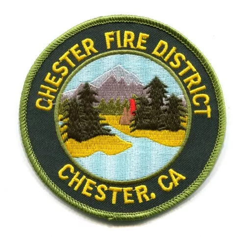 Chester Fire District Department Patch California CA