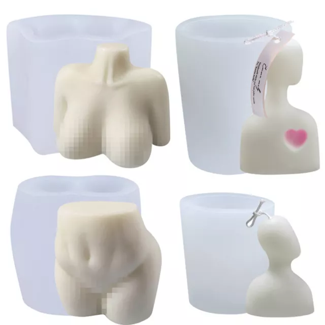 3D Candle Moulds Female Body Silicone Soap Mold DIY Aromatherapy Wax Resin Craft