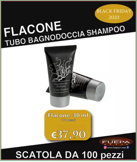 FLACONE TUBO 30 ml. DOCCIASHAMPOO 100 PEZZI LINEA CORALLO PER HOTEL B&B SUITE