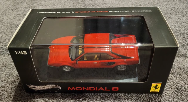 FERRARI MONDIAL 8 rot in 1:43 Hot Wheels Elite V8381 Limited 