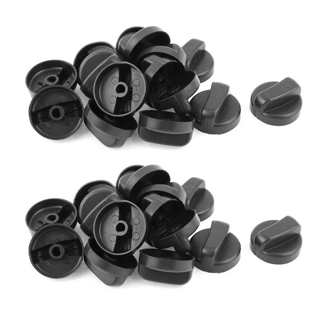 30 Pcs Stove Gas Stove Plastic 8 mm Dia Mount Hole Knob E5Z9