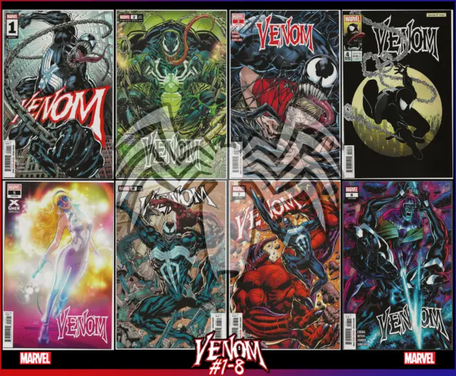 Venom #1 2 3 4 5 6 7 8 (2022) Lcsd Yardin Hitch Dauterman Variant Set Marvel Nm