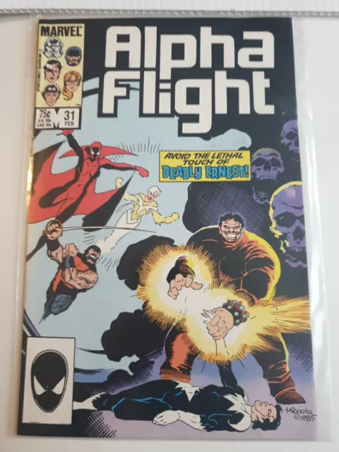 Alpha Flight #31 Marvel Comics Feb 1986 John Byrne Rare Vf+