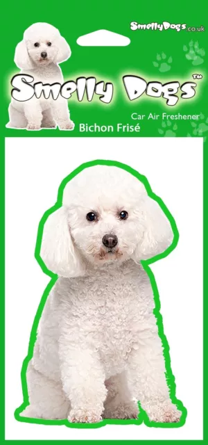 4 x Bichon Frise (b) Fragrant Air Freshener