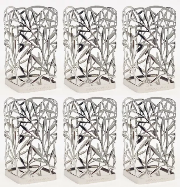 6 Bath Body Works CHROME VINES Gentle Foaming Hand Soap Holder Sleeve Decor