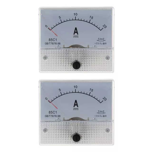 2X  20A Analog Ampere Panel Meter Current  M1V19928