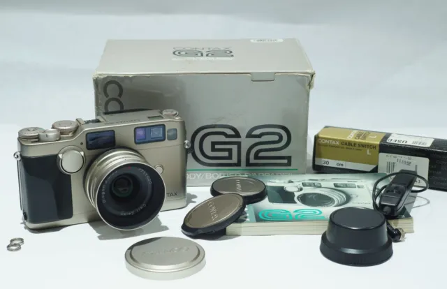 [Near MINT in Box] Contax G2 Rangefinder Film Camera with 28mm f2.8 Lens, more