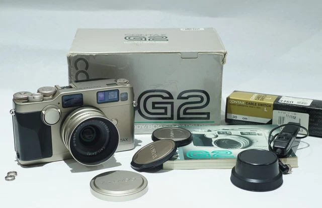 [Near MINT in Box] Contax G2 Rangefinder Film Camera with 28mm f2.8 Lens, more